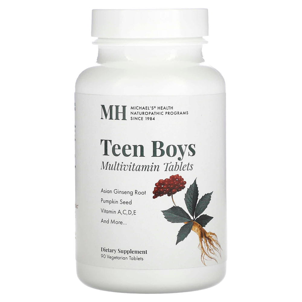Michael's Health, Мультивитамины для мальчиков-подростков, 90 вегетарианских таблеток