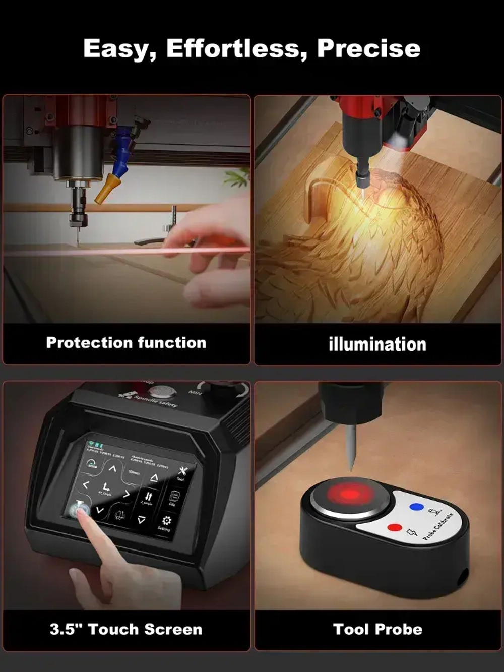 Twotrees фрезер по дереву TTC6050 Фрезерный станок с ЧПУ 3-осевой станок с ЧПУ СДЕЛАЙ САМ Лазерный гравер