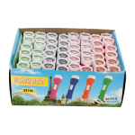 Фонарик пластиковый брелок 8 см, 4 цвета микс, с-30985