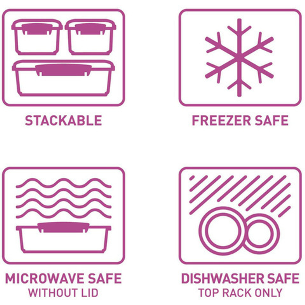 Набор контейнеров для сэндвичей 3шт 450мл Sistema Lunch