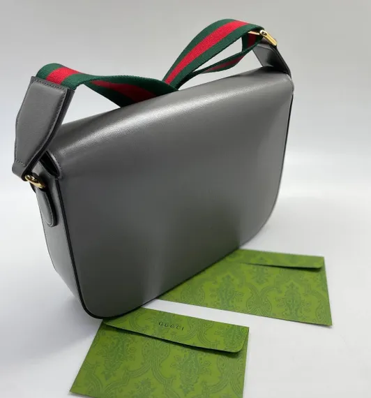Сумка Gucci 1955 Horsebit серый