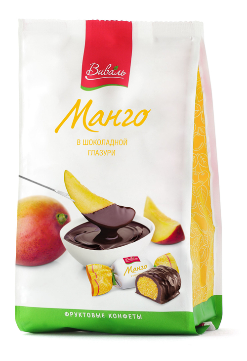 ВИВАЛЬ Манго в шоколадной глазури 180г