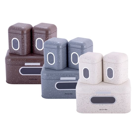 Хлебница Kamille KM-1112 с 2 емкостями для хранения