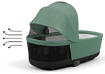 Коляска 3 в 1 Cybex Priam IV Chrome Brown complete и автокресло Cloud T i-Size Leaf Green Plus Leaf Green