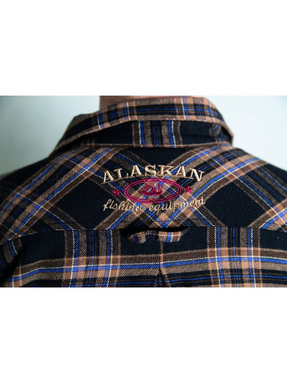 Рубашка мужская в клетку теплая с длинным рукавом  XXL