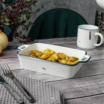 Блюдо прямоугольное 26,7*14,7 см h5,5 см 1050 мл с ручками   P.L. Proff Cuisine [2]