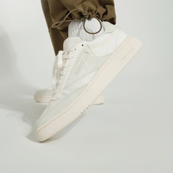 reebok CLUB C 85 W+ Кроссовки для скейтбординга Низкие Белые Унисекс