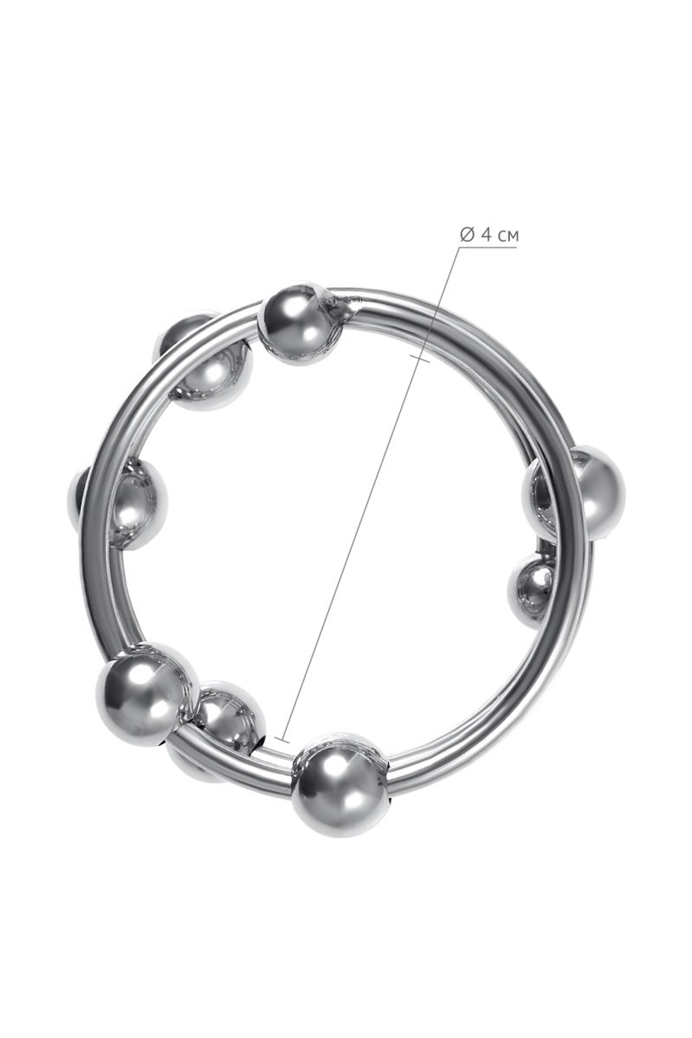 Большое металлическое кольцо под головку пениса