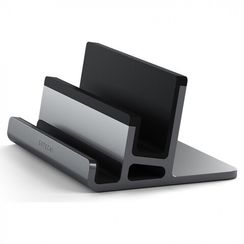 Подставка Satechi Dual Vertical Laptop Stand для ноутбуков и планшетов серый космос (ST-ADVSM)