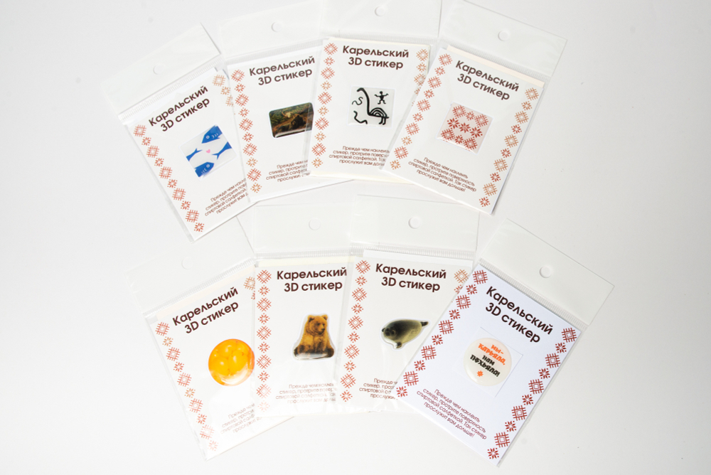 Карельский 3D‑стикер в ассортименте