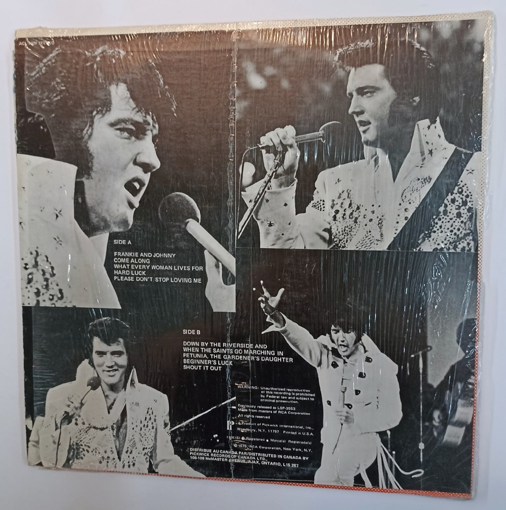 Elvis Presley Frankie And Johnny (Canada 1975)