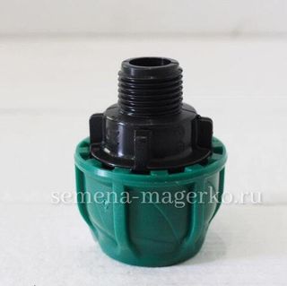 Муфта ПНД с наружней резьбой  25х1/2