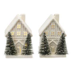GAEM Фигурка декоративная с подсветкой "Домик", L6 W7,5 H9 см, LR44 2 шт.