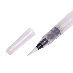 Кисть синтетика круглая №3 с резервуаром для воды, туши, чернил