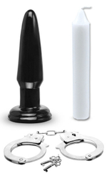 Набор для BDSM-игры Ultimate Bondage Kit (11 предметов) (Цвет: черный, серый фиолетовый, серебряный)