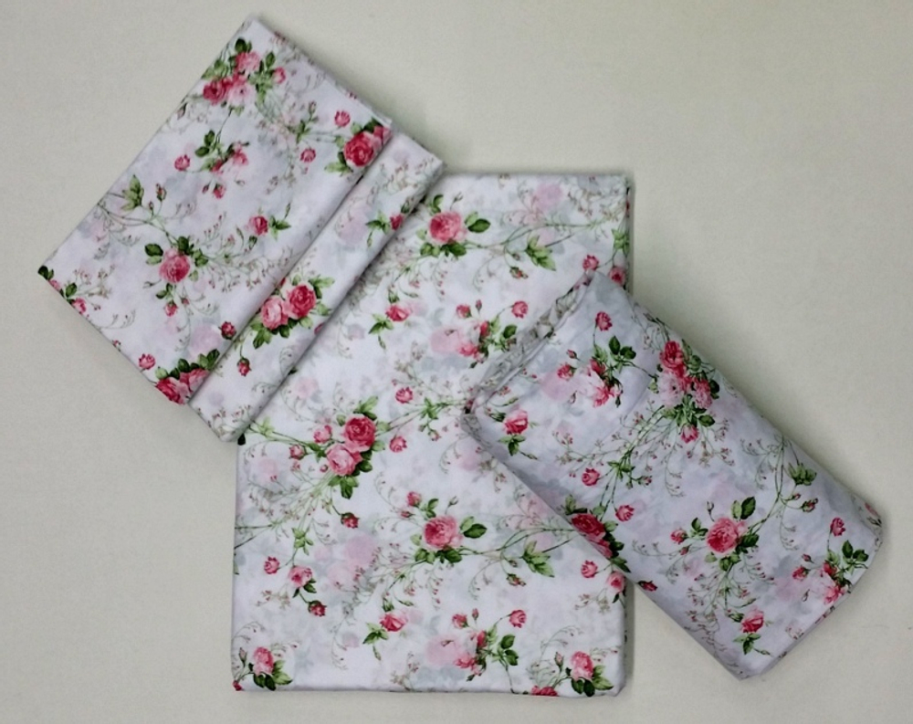 Постельное белье 2 спальное евро макси Mirabello Scented Rose белое