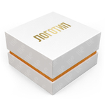 Картонный футляр с прослойкой под кольцо и серьги.