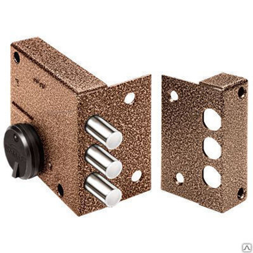 Замок накладной Эльбор 1.04.51.5.1К Кремень  с отв.пл. / 5237