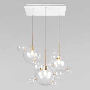 Подвесной светильник 3*Е27 2034-S3 прозрачный Bolle  LOFT IT