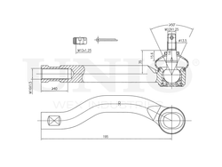 Наконечник рулевой правый UNIO SSP-10006