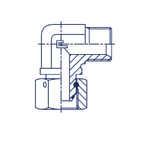 Соединение PFN90 BSP 1/8 - BSP 1/8