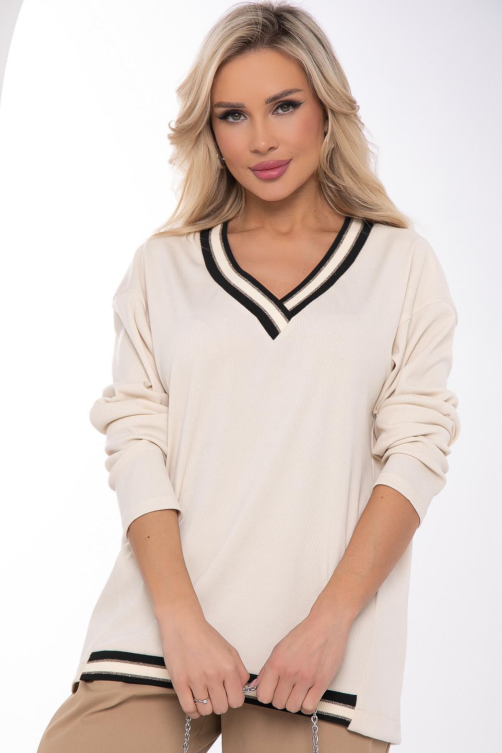 Джемпер Камилла (бежевый) Б11170 LT Collection (Акция)