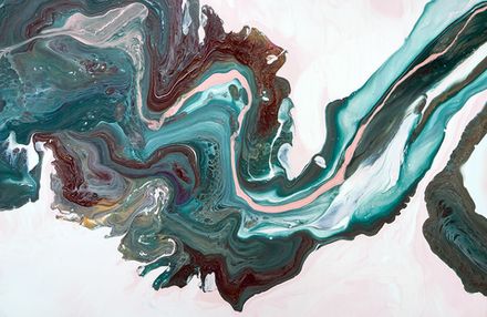 Фотообои Флюид бирюзовый (Ширина 4,15 м)