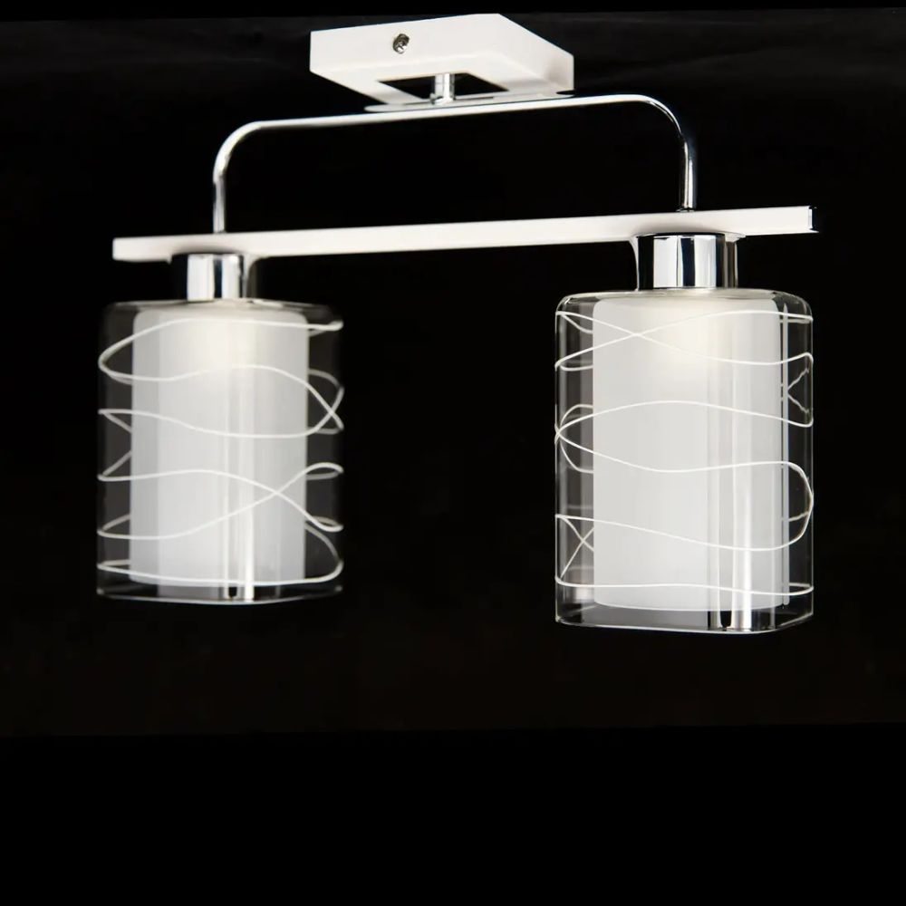 Citilux Румба CL159120 Люстра потолочная Белая Хром