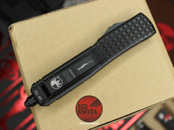 Нож Microtech Ultratech DELTA T/E A+++ - черная рукоять , клинок танто апокалиптик