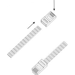Джек RJ-45 ЭРА RJ-1 8P8C CAT 5e упаковка 100 шт | Разъёмы, переходники, ТВ делители