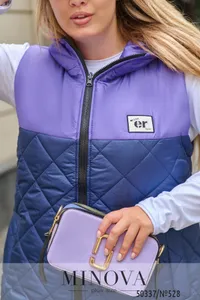 Жилет 528-Синий-фиолетовый Minova