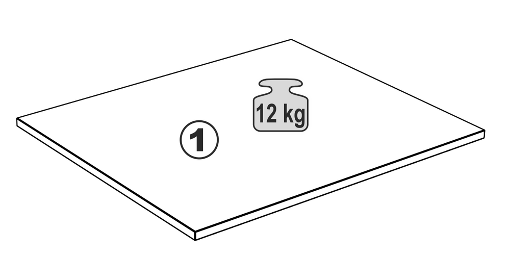 Полка МАКС 75х58 Белая
