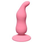 Розовая анальная пробка 11см Lola Games Waved Anal Plug Pink 4104-01Lola