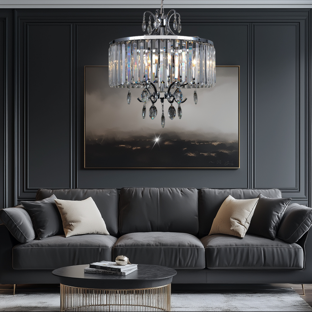 Citilux Инга CL335161 Люстра подвесная хрустальная Хром