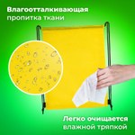 Мешок для обуви BRAUBERG прочный на шнурке желтый 42x33 см (4 штуки в упаковке)