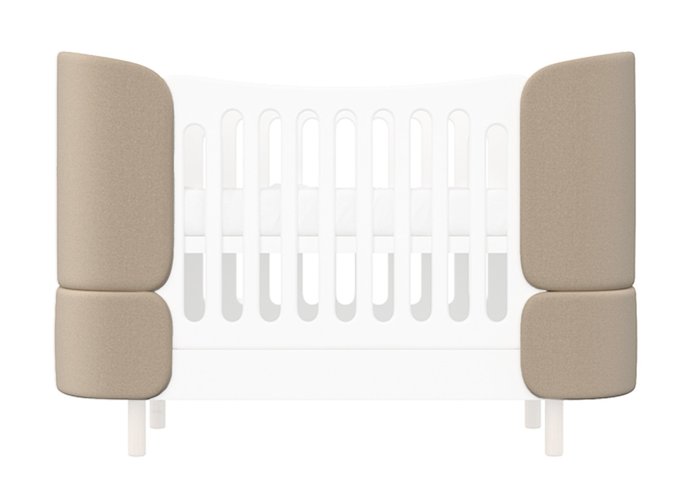 Комплект чехлов для кроватки-трансформера KIDI Soft (бежевый)