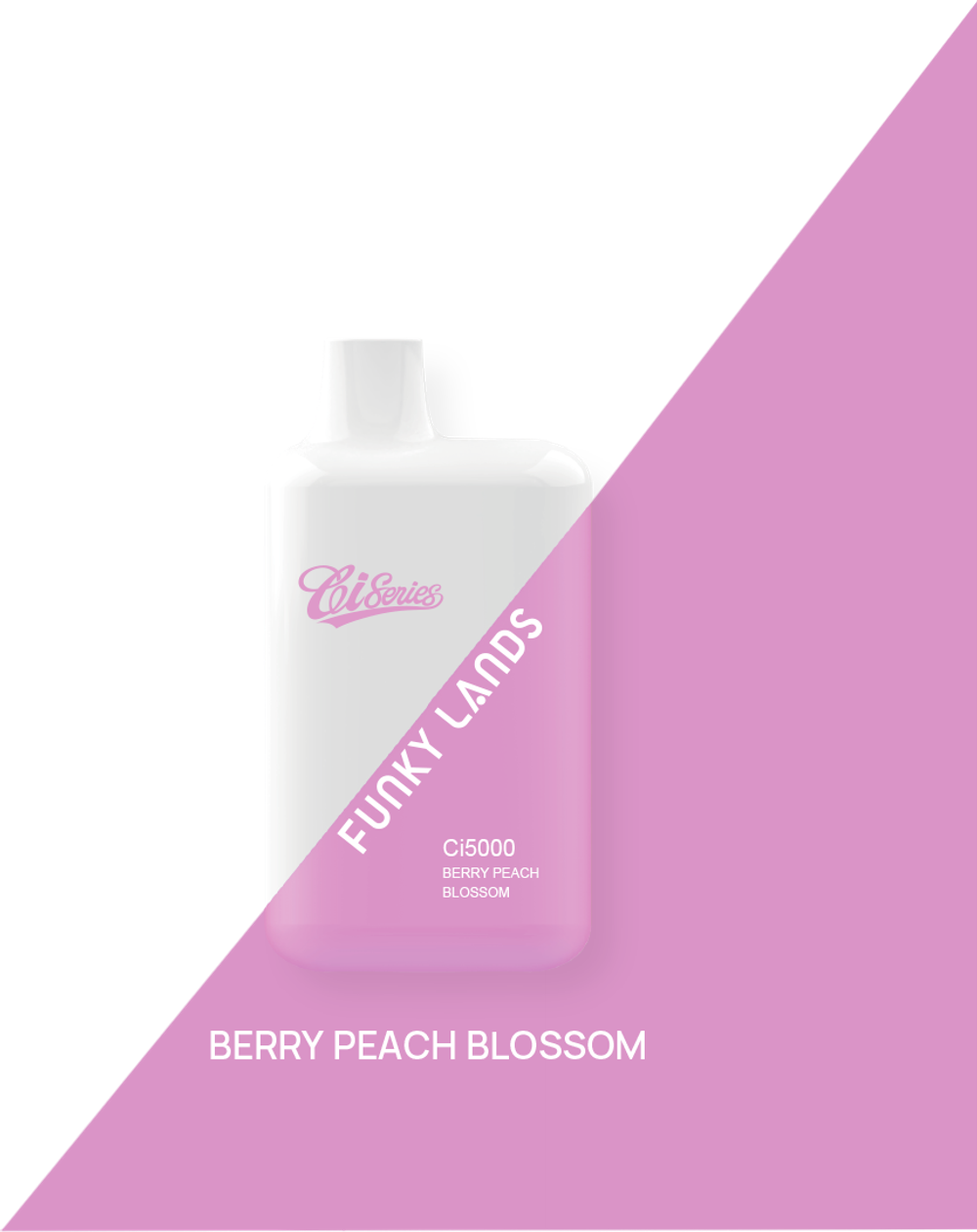 Funky lands Ci5000 Berry peach blossom - ягоды-цветущий персик 5000 затяжек 20мг (2%)