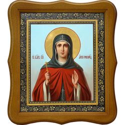 Анна Новгородская Святая Благоверная княгиня. Икона на холсте.