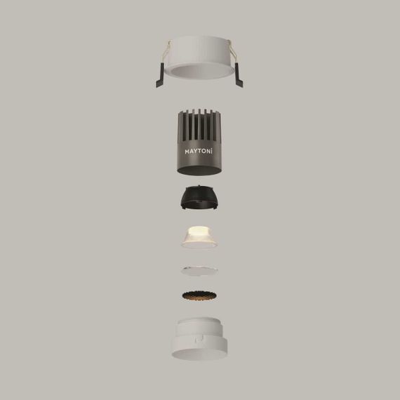 Встраиваемый светильник Maytoni Technical DL115-10W-3K-W