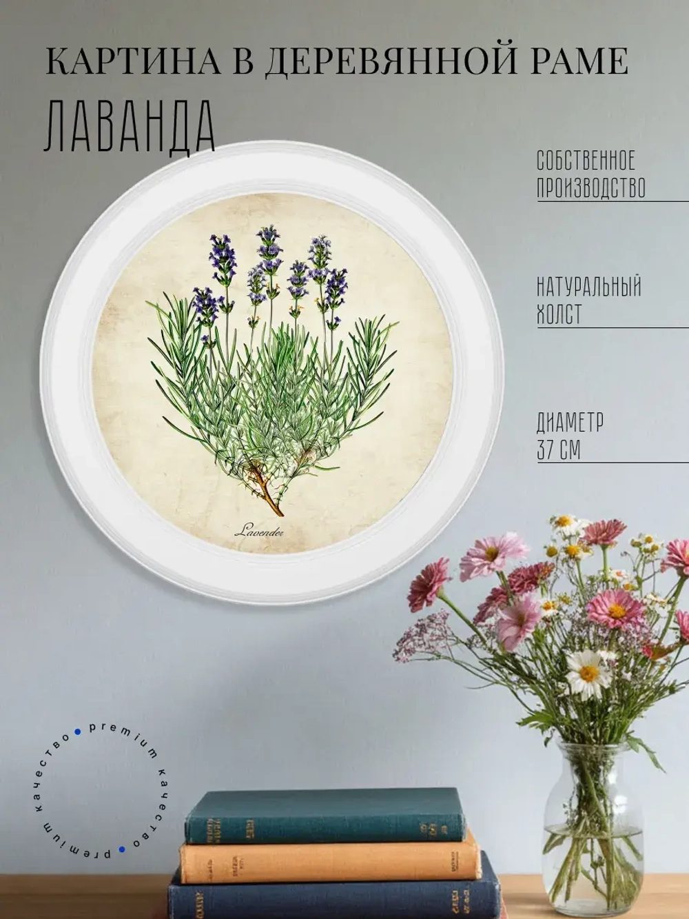 Картина на стену интерьерная на холсте 37 см