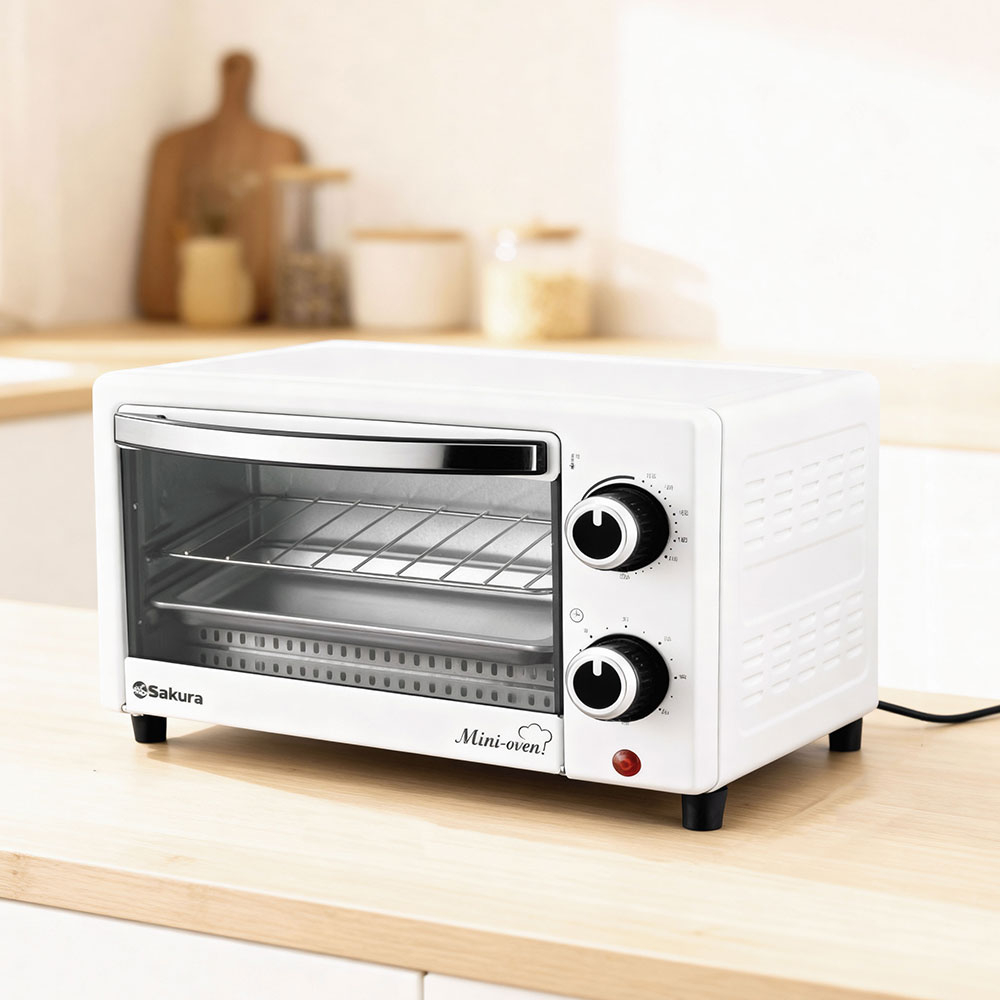 Духовка электрическая 12л 1000Вт таймер, SA-7023W