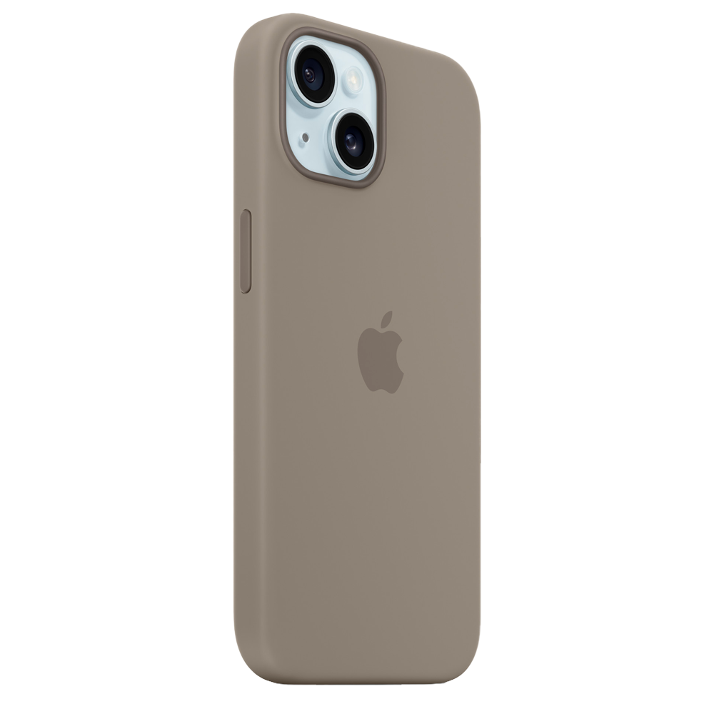 Силиконовый чехол с поддержкой MagSafe Apple Silicone Case для iPhone 15 Plus, Clay (Пепельно-коричневый)