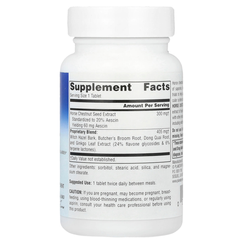 Planetary Herbals, Horse Chestnut Vein Strength ™, 42 таблетки