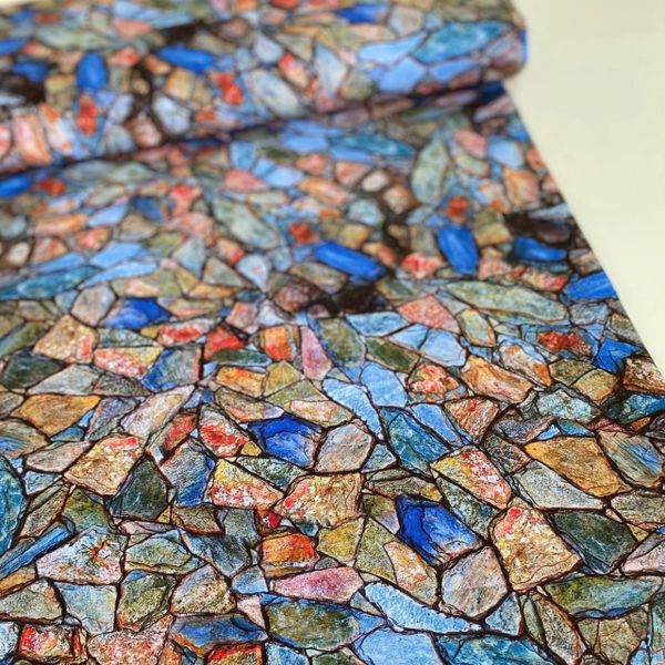 ЦВЕТНАЯ СЛЮДА . 100% хлопок, Handmade Fabrics 5
