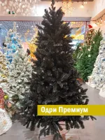 Искусственная черная елка «Одри» (Литая+пвх) 120 см / 1,2 м
