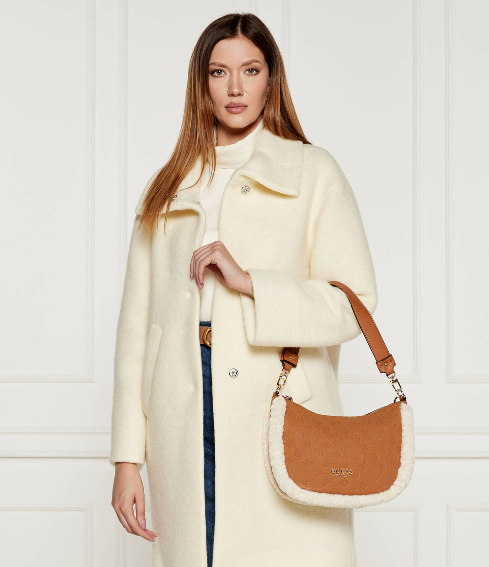 Сумка хобо DAVIKA shearling Guess - коричневый(HWPG94 97020)