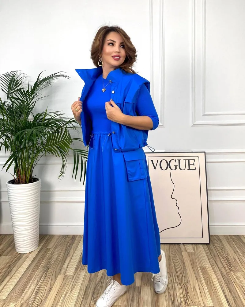 Комплект (жилет+платье) 976VL-1 Fabrika