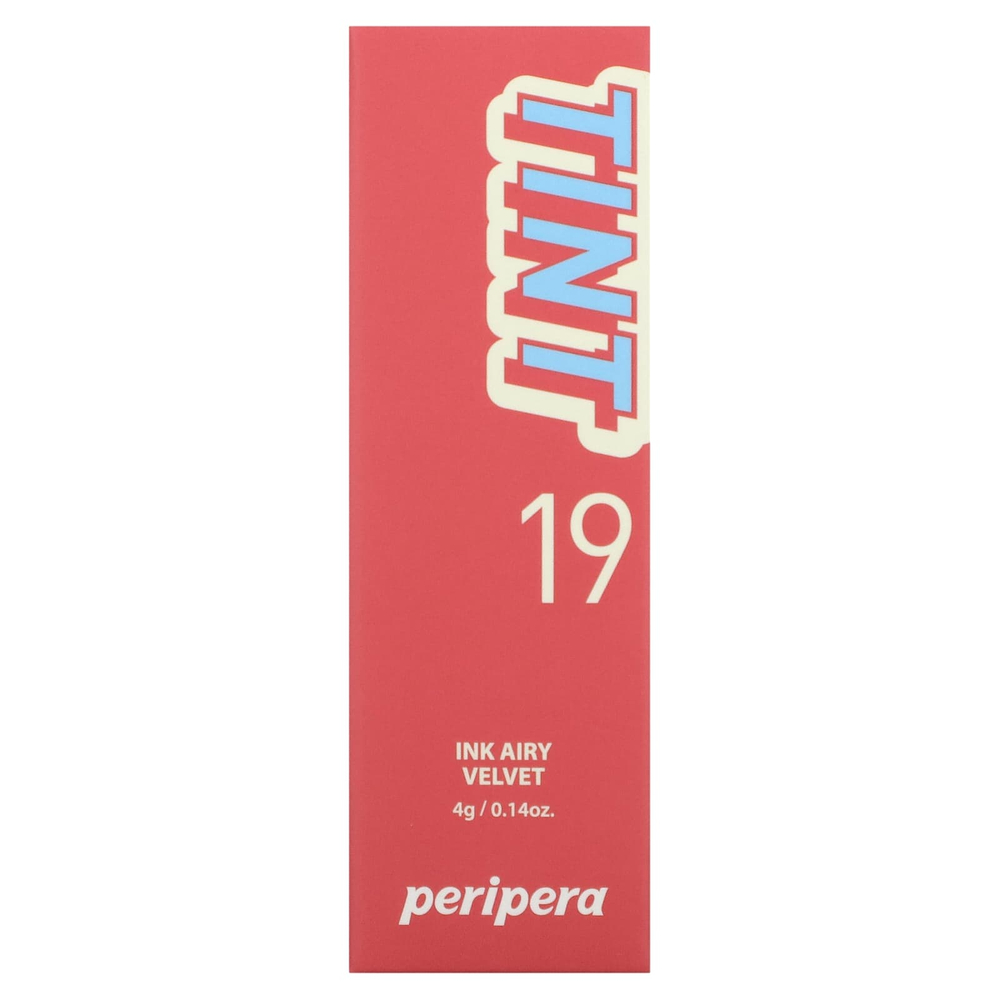 Peripera, Ink Airy бархатный тинт для губ, оттенок 19, светло-розовый, 4 г (0,14 унции)