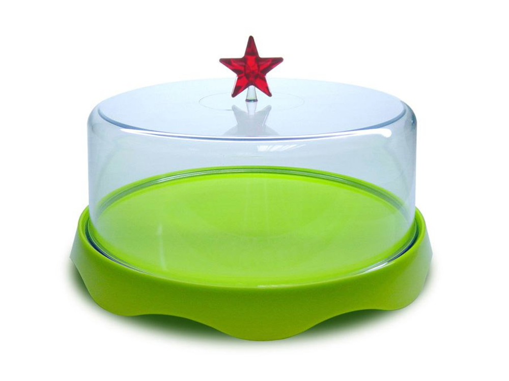 Тортовница подарочная merry tray средняя зеленая