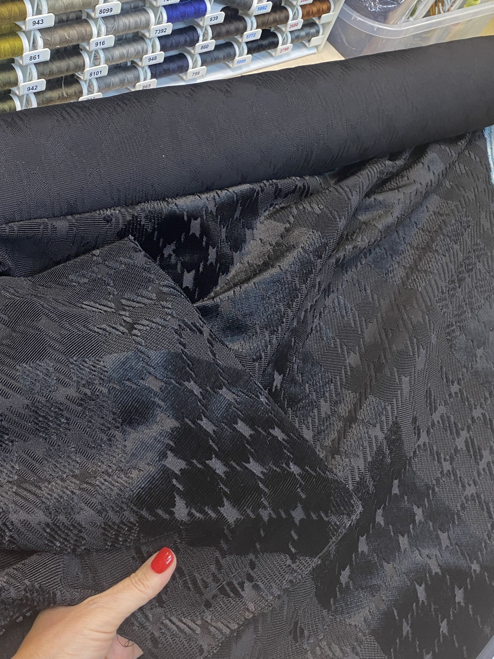 Ткань на пиджак (Италия) 51% хлопок 49% шелк ш-145см 1м